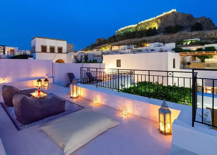 Lindos Villa Petra With Acropolis View